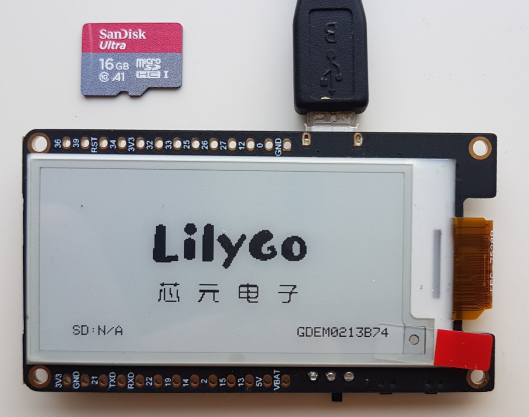 Écran affichant SD N/A