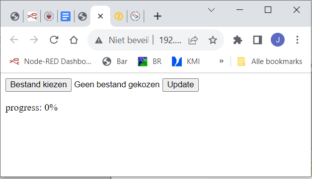 Écran après connexion