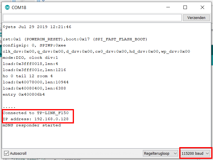 Connexion WiFi réussie